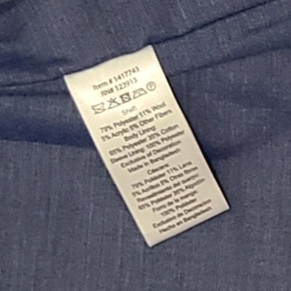 Jachs New York Fully Lined Wool Blend Button Up Lightweight Multi-Pocket Jacket - Picture 4 of 12